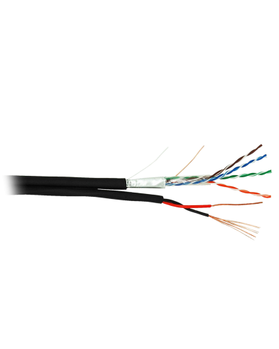 F/UTP 4pair, Cat5e, Out, PVC+PWR (EC-UF004-5E-PC150-PE-BK). Кабель «витая пара» (LAN) для структурированных систем связи. NETLAN в Евпатории