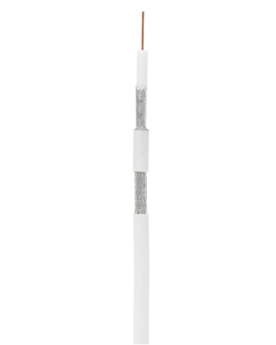 RG-6 CCS, In, PVC (UEC-C2-32123A-WT-1). Кабель коаксиальный омедненный. NETLAN в Евпатории
