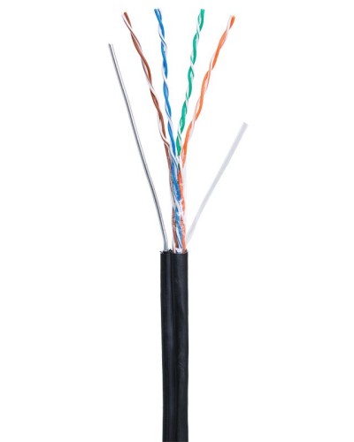 U/UTP 4pair, Cat5e, Out, Sw, PE (EC-UU004-5E-PE-SW-BK). Кабель «витая пара» (LAN) для структурированных систем связи. NETLAN в Евпатории