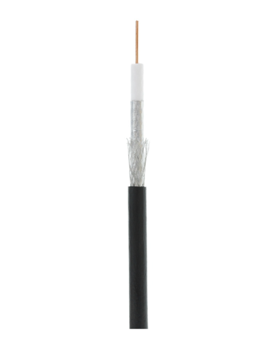 RG-6 CCS, Out, PE (EC-C2-32123B-BK-3). Кабель коаксиальный омедненный. NETLAN в Евпатории