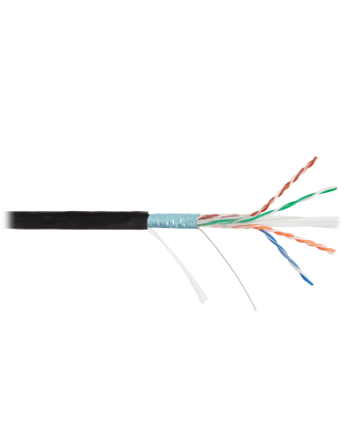 F/UTP 4pair, Cat6, Solid, Out, PVC (NMC 4240B-BK). Кабель «витая пара» (LAN) для структурированных систем связи. NIKOMAX в Евпатории