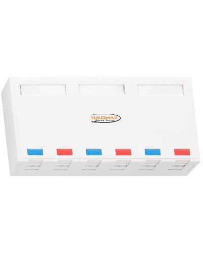 NMC-MB6P-ST-WT. Корпус настенной розетки. NIKOMAX в Евпатории