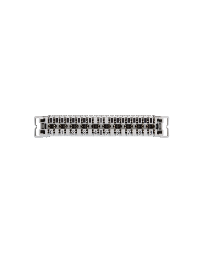 NMC-PL10-CU-10 (10 шт). Плинт неразмыкаемый, (0...9), крепление под кронштейн и круглые направляющие. NIKOMAX в Евпатории
