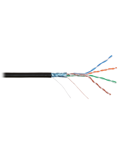 F/UTP 4pair, Cat5e, Solid, Out, PVC (NMC 2200B-BK). Кабель «витая пара» (LAN) для структурированных систем связи. NIKOMAX в Евпатории