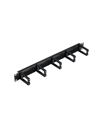 NMC-OP530HB-1U-BK-2 (2 шт). Кабельный органайзер 19 с щёточным вводом. NIKOMAX в Евпатории