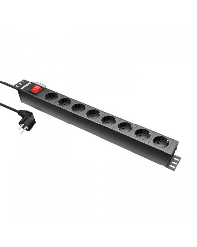 NTSS-PDU-DA2034 гор.размещ. 8xSchuko базовые 16A Schuko 1.8м. Блок розеток 19. NTSS в Евпатории
