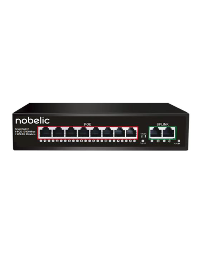 NBLS-1008P. Коммутатор неуправляемый 8-портовый. Nobelic в Евпатории