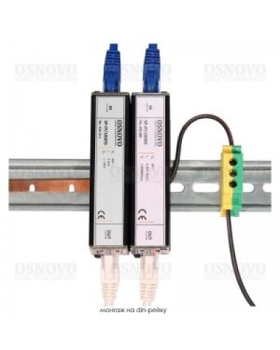 SP-IP/100D. Устройство грозозащиты цепей Ethernet. OSNOVO в Евпатории
