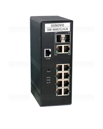 SW-80822/ILR. Коммутатор 10-портовый Gigabit Ethernet с PoE. OSNOVO в Евпатории