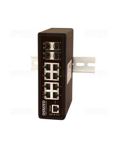 SW-70804/IL. Промышленный коммутатор Gigabit Ethernet на 12 портов. OSNOVO в Евпатории