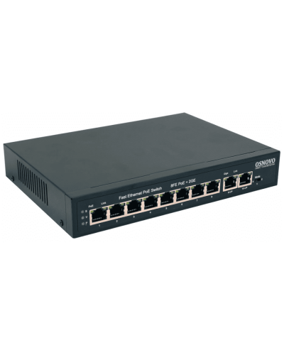 SW-20820(120W). Коммутатор 10-портовый  Gigabit Ethernet с PoE. OSNOVO в Евпатории