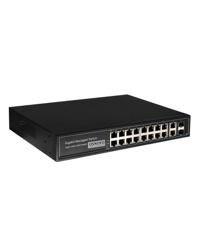 SW-8182/L(300W). Коммутатор 16-портовый  Gigabit Ethernet с PoE. OSNOVO в Евпатории