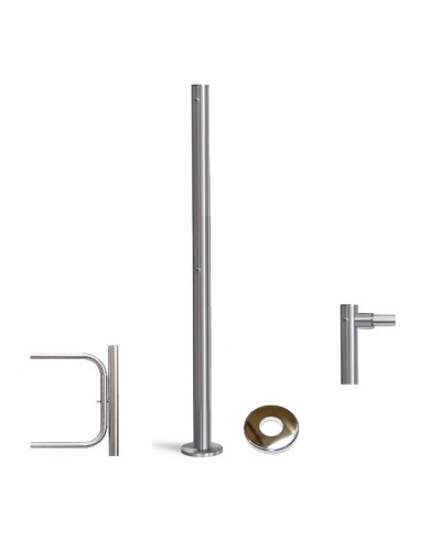 PERCo-BH02 2-15 с крышкой. Стойка с отверстием под стопорный механизм поворотной секции и с 2-мя отверстиями для крепления патрубков на стороне, противоположной створке. PERCo в Евпатории