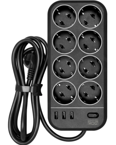 SP-08 USB03AB 1,8 M. Сетевой фильтр. POWERCOM в Евпатории
