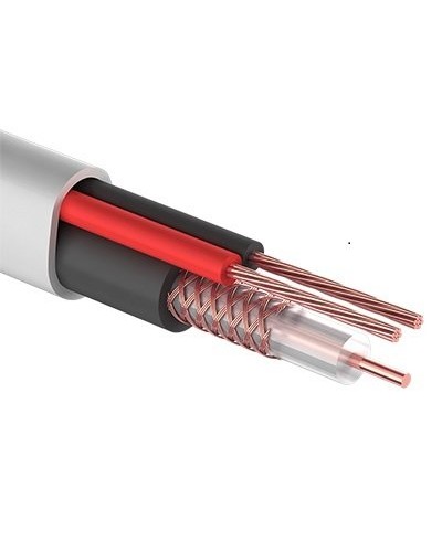 КВК-В-2+2x0,50 мм² (Cu/Cu) белый PROconnect (01-4213). Кабель комбинированный для систем видеонаблюдения. PROCONNECT в Евпатории