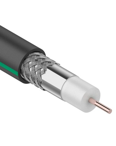SAT 703 B, Cu/Al/Al, 75%, 75 Ом, 100 м, черный OUTDOOR. PROconnect. (01-2436-1). Кабель коаксиальный радиочастотный. PROCONNECT в Евпатории