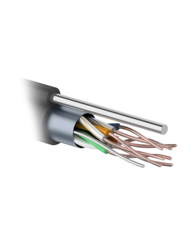 F/UTP 4PR 24AWG CAT5e 305м OUTDOOR+ТРОС*1. PROCONNECT (01-0155). Кабель «витая пара» (LAN) для структурированных систем связи. PROCONNECT в Евпатории