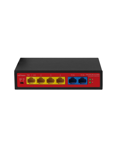 PND-04P-2M Lite (48W). Коммутатор неуправляемый 6-портовый с функцией PoE. Polyvision в Евпатории