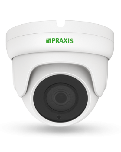 PE-7141IP 2.8. Видеокамера IP купольная. Praxis в Евпатории