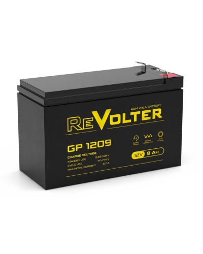 Revolter GP 1209. Аккумулятор автомобильный герметичный свинцово-кислотный. Revolter в Евпатории