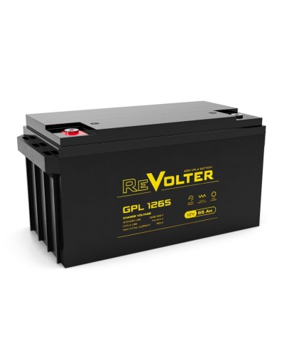 Revolter GPL 1265. Аккумулятор автомобильный герметичный свинцово-кислотный. Revolter в Евпатории