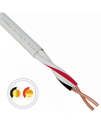 КПСВВнг(А)-LSLTx 1х2х0,5 REXANT (01-4870). Кабель для систем передачи данных пониженной пожароопасности c низким дымо- и газовыделением, с низкой токсичностью продуктов горения. Rexant в Евпатории