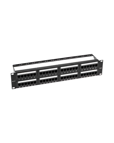 Панель коммутационная с кабельными органайзерами 19", 2U, 48 портов, UTP, RJ-45, CAT 5e REXANT PRO (02-0032): Патч-панель 19" в Евпатории