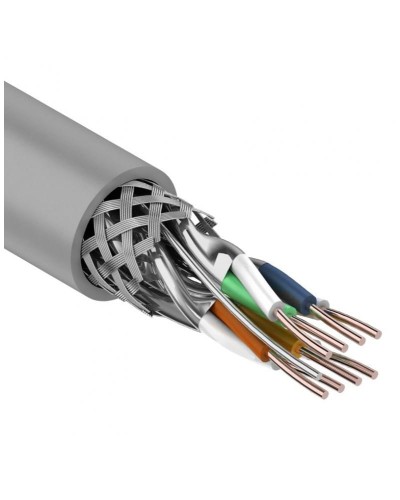 S/FTP, CAT 7, PVC, 4PR, 23AWG, INDOOR, SOLID, серый, 305 м, REXANT (01-0542). Кабель «витая пара» (LAN) для структурированных систем связи. Rexant в Евпатории