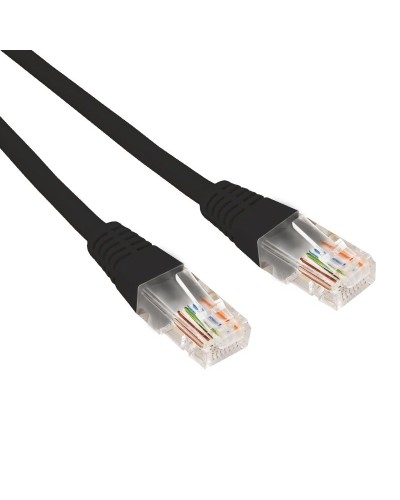 Патч-корд U/UTP CAT 6, RJ45-RJ45, 26AWG, LSZH, черный, 0.3м REXANT (02-0292-03). Патч-корд UTP. Rexant в Евпатории