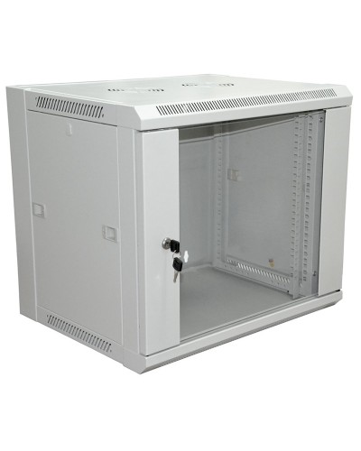 Шкаф телекоммуникационный 19 настенный 18U 600×600×964 мм (ШxГxВ) - передняя дверь стекло, боковые стенки съемные (разобранный) RAL 7035 (04-2224). Шкаф телекоммуникационный 19 настенный 18U. Rexant в Евпатории