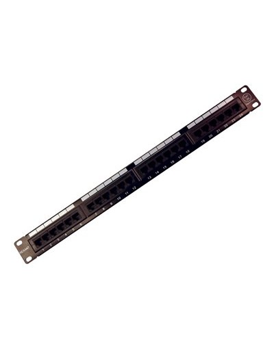 Коммутационная панель, 19", 1U, 24 порта RJ-45, категория 5e, UTP неэкранированная, черная Rexant (04-0021): Патч-панель 19" в Евпатории