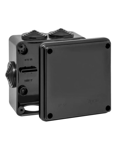 Коробка TYCO ОП 100х100х50мм УХЛ1 IP54 черный (67050Ч). Коробка распределительная. RuVinil в Евпатории