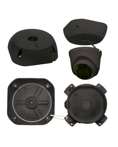 МК-4 PRO (цвет черный). Монтажная коробка для крепления уличных видеокамер. SLT в Евпатории