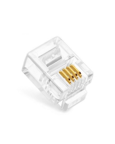 Коннекторы 6P4C (RJ-11) (100шт) (10-0227). Телефонный разъем 6P4C (RJ-11). SUPRLAN в Евпатории