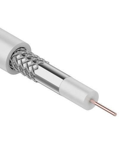 RG-6, CCS 1,00(15%) Al 32х0,12 In PVC. Кабель коаксиальный омедненный. SUPRLAN в Евпатории