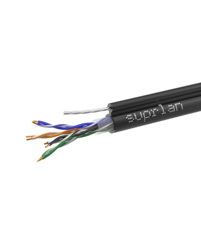UTP Cat.5e 4x2x0,51 Cu PE Outdoor T-FG8 (трос) Premium (01-0308-1). Кабель «витая пара» (LAN) для структурированных систем связи. SUPRLAN в Евпатории