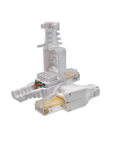 Коннектор 8P8C U/UTP Cat.5e (RJ-45) безинструментальный (10-0218). Разъем RJ-45. SUPRLAN в Евпатории