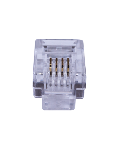 Коннекторы 4P4C (RJ-11) (100шт) (10-0229). Телефонный разъем 4P4C (RJ-11). SUPRLAN в Евпатории