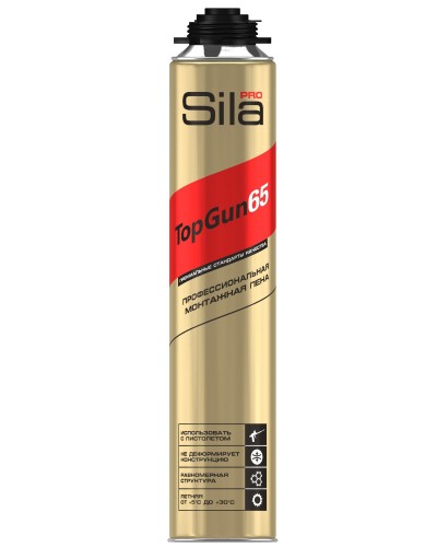 Пена монтажная Sila Pro TopGun 65, 875 мл. Пена монтажная. Sila в Евпатории