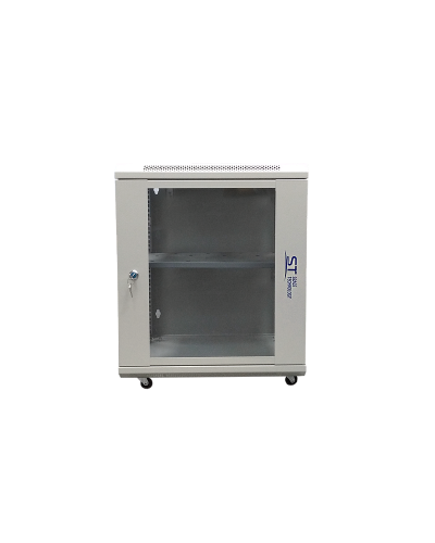 ST-NC12U600 (серый) С ПОЛКОЙ. Шкаф телекоммуникационный 19 настенный 12U. Space Technology в Евпатории