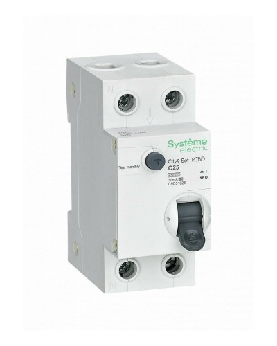 City9 Set 1P+N С 25А 4.5kA 30мА A 230В (C9D55625). Автоматический выключатель дифференциального тока. Systeme Electric в Евпатории