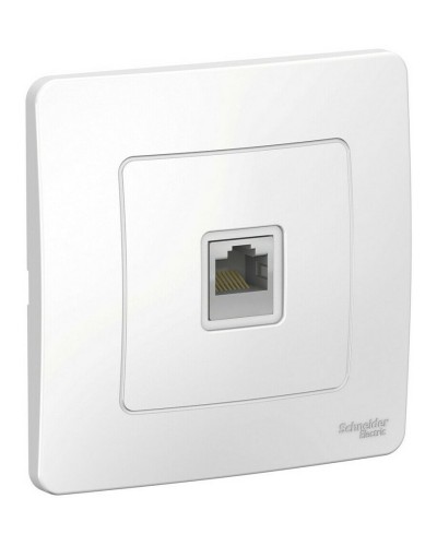 BLANCA розетка RJ45 1-местная, кат. 5Е, скрытой установки, белый (BLNIS045001). Розетка компьютерная. Systeme Electric в Евпатории