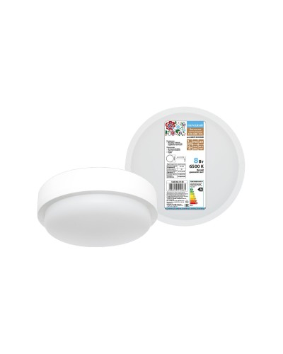 ДПП 3901 8Вт 6500К IP65 белый круг (SQ0366-0148). Светодиодный светильник LED. TDM ЕLECTRIC в Евпатории