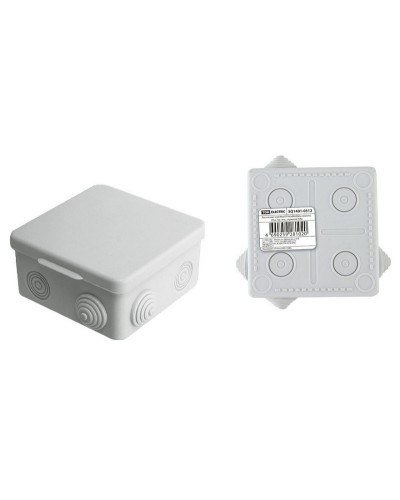 Коробка ОП 80х80х50мм, крышка, IP54, 7вх. (SQ1401-0512). Распаячная коробка. TDM ЕLECTRIC в Евпатории