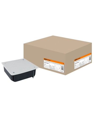 Распаячная коробка СП 115х115х45мм, крышка, метал. лапки, IP20, TDM (SQ1403-0008). Распаячная коробка СП. TDM ЕLECTRIC в Евпатории