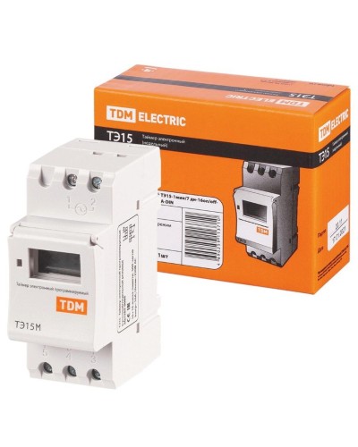 ТЭ15М-1мин/7дн-32on/off-30А-DIN TDM (SQ1503-0037). Таймер электронный. TDM ЕLECTRIC в Евпатории