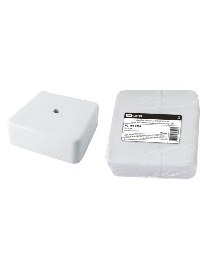Коробка КР 75х75х28 ОП белая, IP40, с клеммной колодкой (SQ1401-0906). Распаячная коробка. TDM ЕLECTRIC в Евпатории