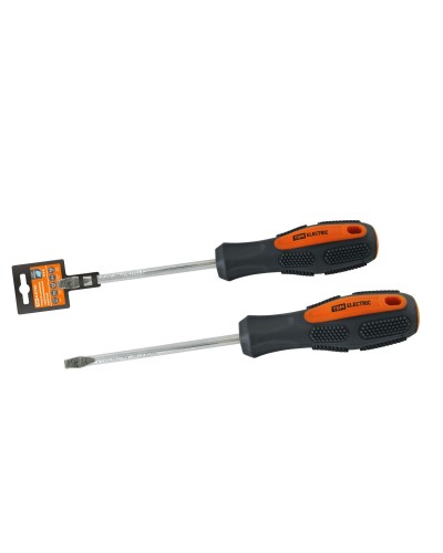 Отвертка шлицевая двухкомпонентная CR-V, тип SL6.5x150 "Алмаз" TDM (SQ1006-1010): Отвертка шлицевая двухкомпонентная в Евпатории