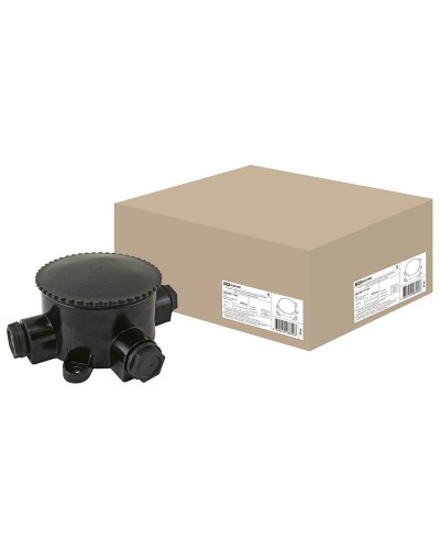КЭМ 2-660-3 ОП D95мм IP65, 3-х рожковая (карболит) TDM (SQ1401-1101). Коробка электромонтажная. TDM ЕLECTRIC в Евпатории