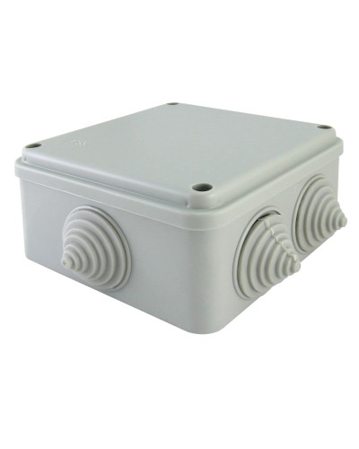 Коробка ОП 100х100х50мм, крышка на винтах, IP55, 6 вх. (SQ1401-1234). Распаячная коробка. TDM ЕLECTRIC в Евпатории